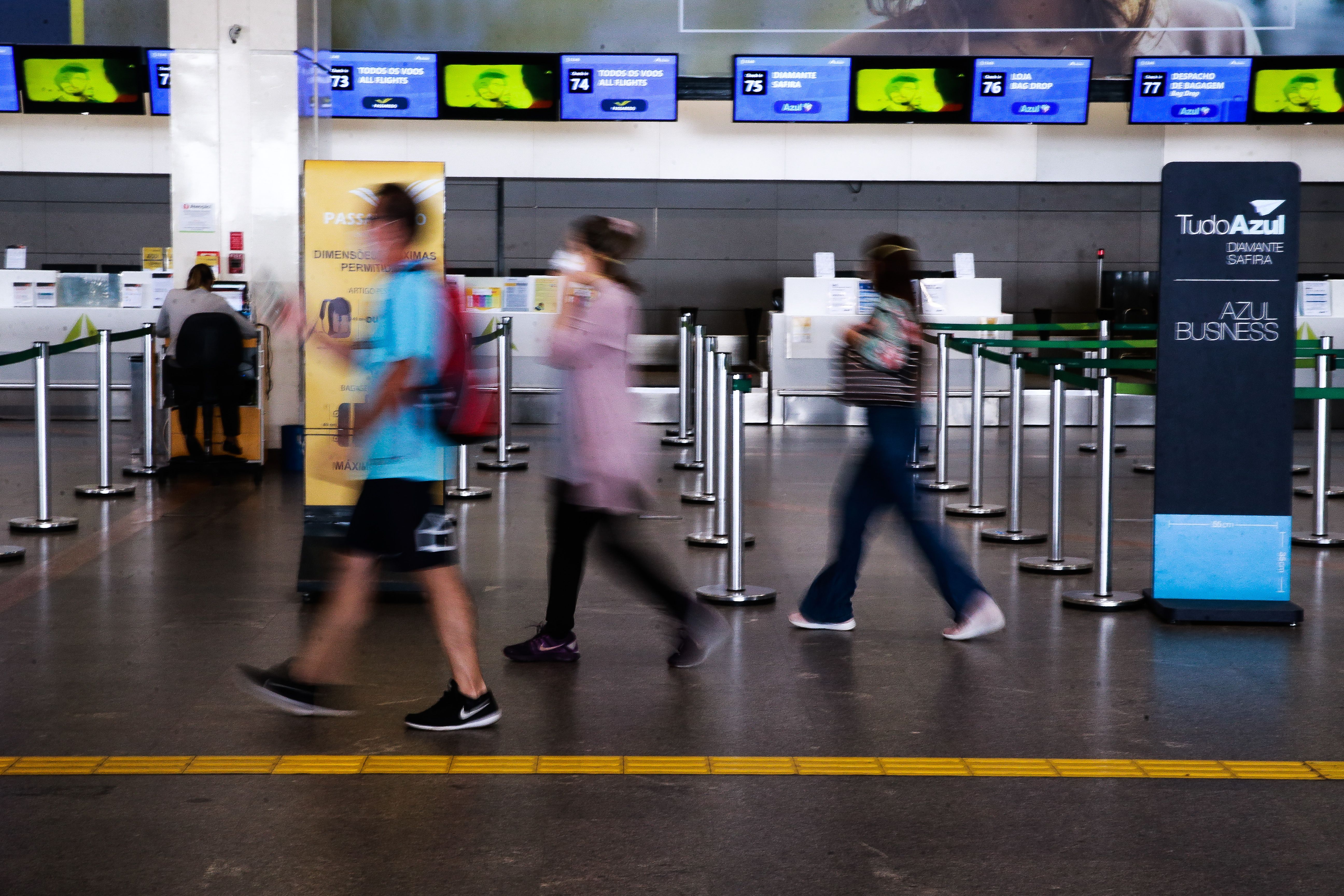 Aeroporto Internacional Juscelino Kubitschek, terceiro maior aeroporto do Brasil com pouca movimentação de passageiros
