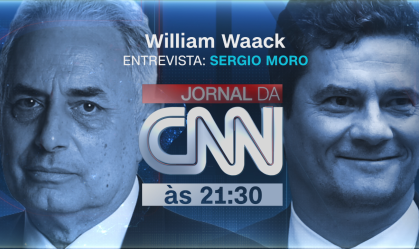 Jornal da CNN: William Waack entrevista Sergio Moro nesta terça, às 21h30
