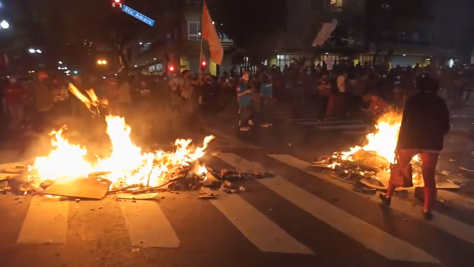 Protesto de servidores na Câmara Municipal de São Paulo
