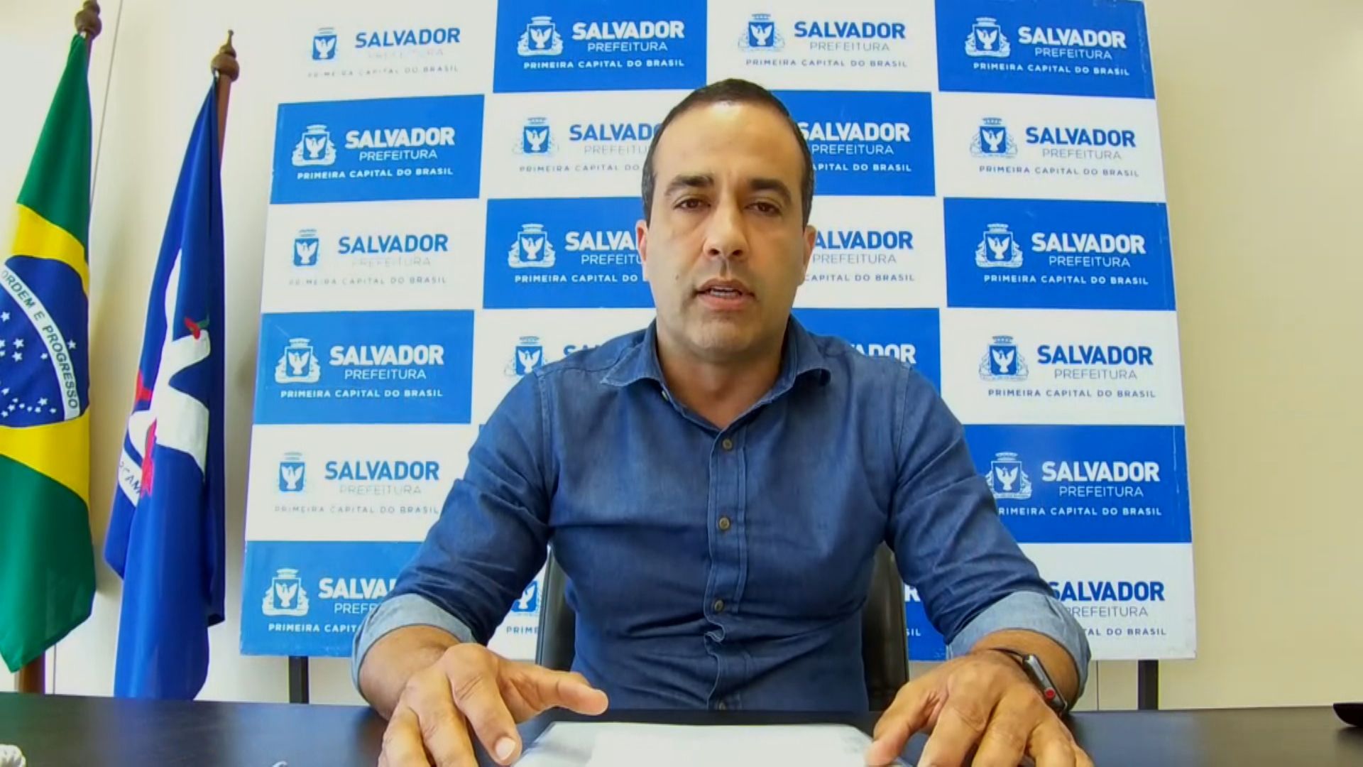 Prefeito de Salvador, Bruno Reis, em entrevista à CNN