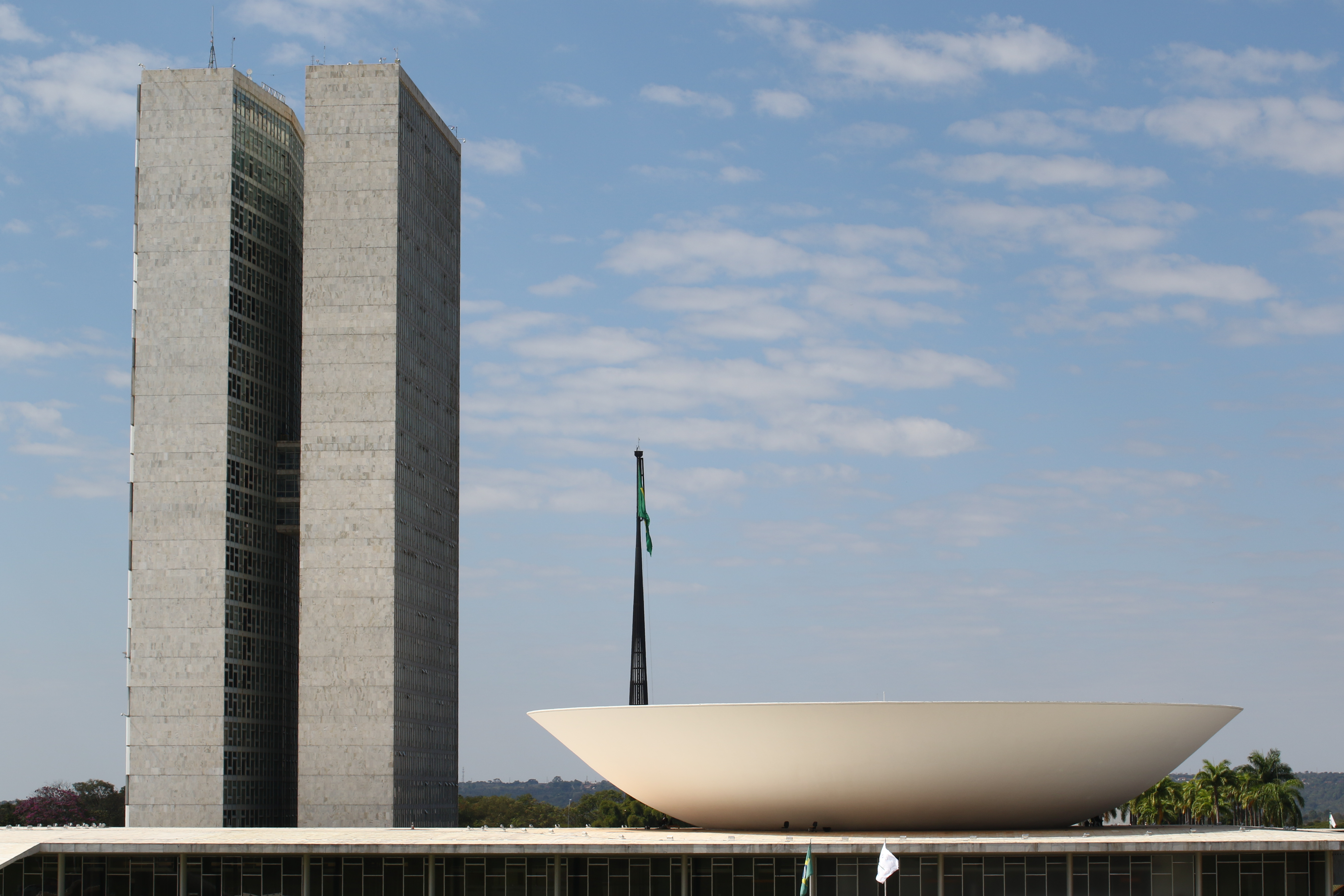 Congresso Nacional na Esplanada dos Ministérios em Brasília