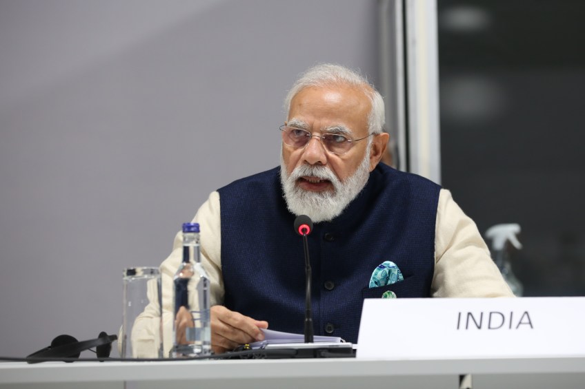 Narendra Modi, anunciou meta da Índia de emissões líquidas zero para 2070 / UN Climate Change/Kiara Worth