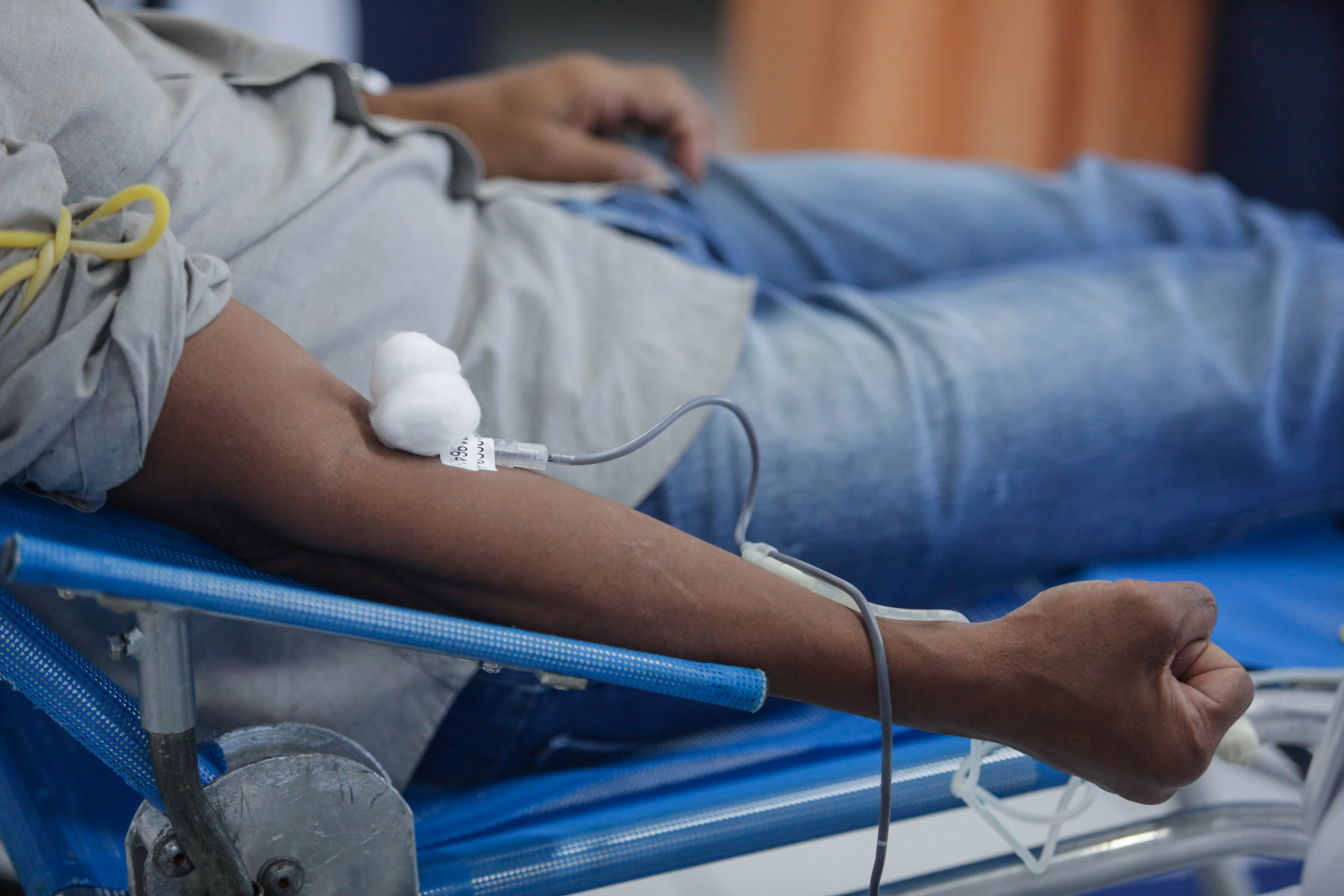 As pessoas deixaram de ir aos centros de doação de sangue e o estoque está em baixa/ Diego Nigro/PCR