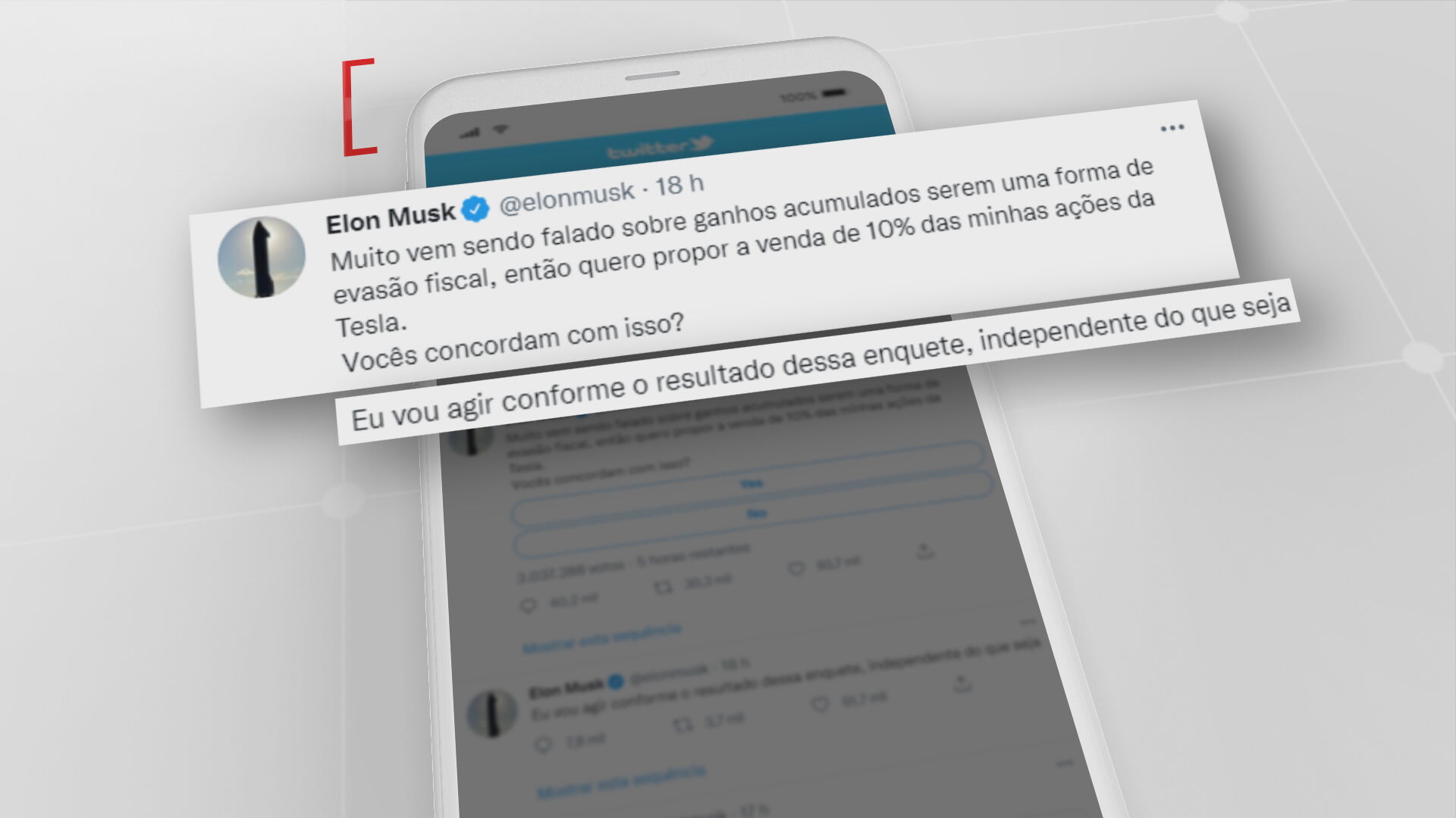 Tweet Elon Musk (07.nov.2021) / CNN / Reprodução
