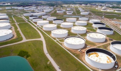 Tanques de reserva de petróleo