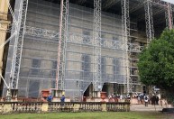 Cerimônia marca reconstrução da fachada e do telhado do Museu Nacional