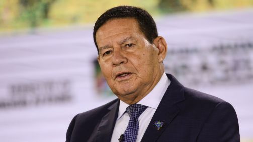 O vice-presidente da República, Hamilton Mourão, participa de debate promovido pelo governo brasileiro na 26ª Conferência das Nações Unidas sobre Mudança do Clima (COP26).