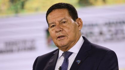 O vice-presidente da República, Hamilton Mourão, participa de debate promovido pelo governo brasileiro na 26ª Conferência das Nações Unidas sobre Mudança do Clima (COP26).