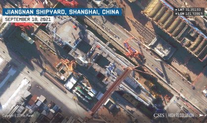 Novo porta-aviões da China pode ser lançado no início de 2022, mostra análise