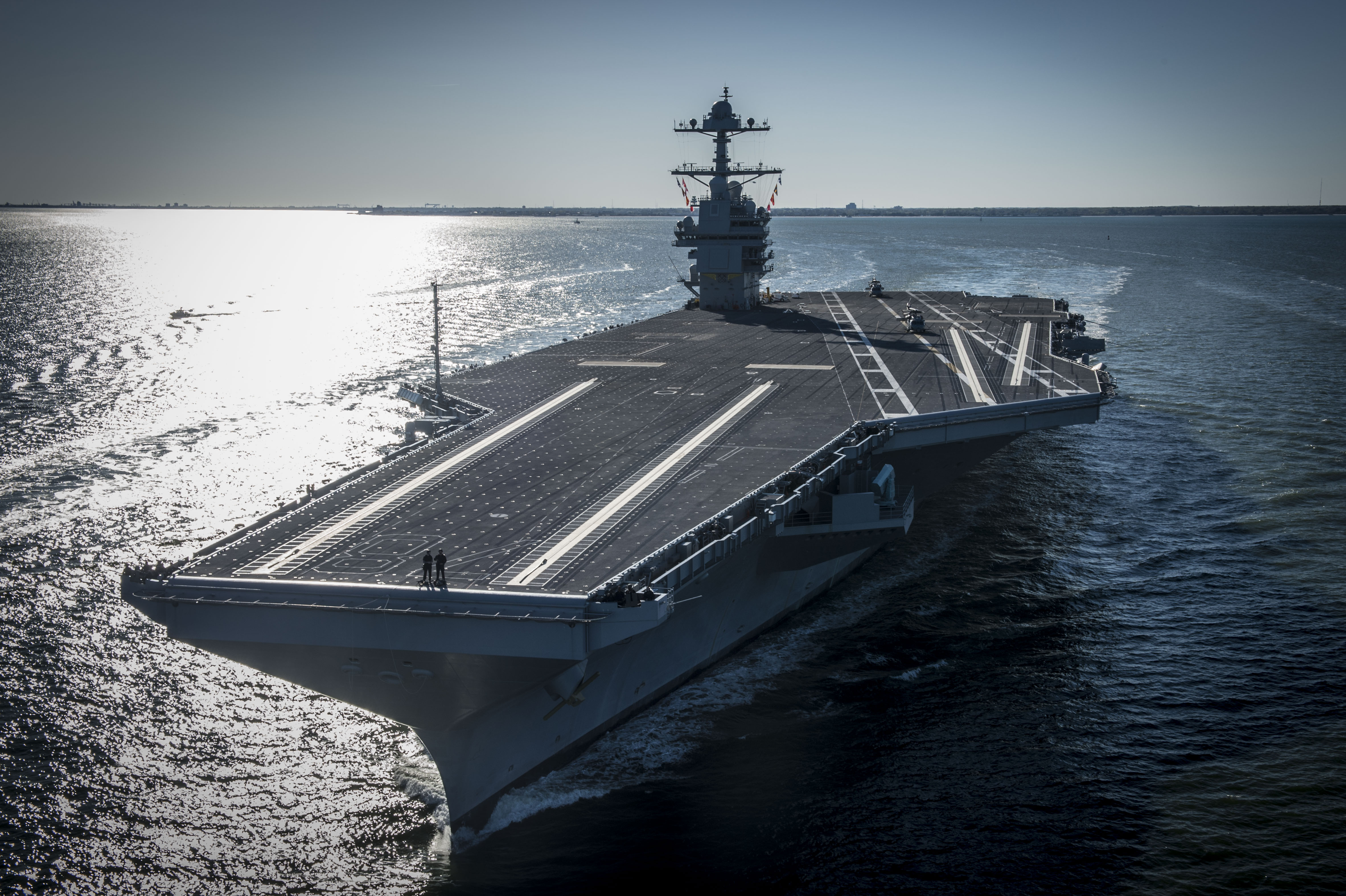 Inicialmente, o Departamento de Defesa dos EUA estimou que o Tipo 003 estaria pronto para serviço ativo em 2023, mas agora adiou essa data para 2024 / US Navy/Getty Images