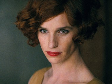 Eddie Redmayne durante filme "A Garota Dinamarquesa"