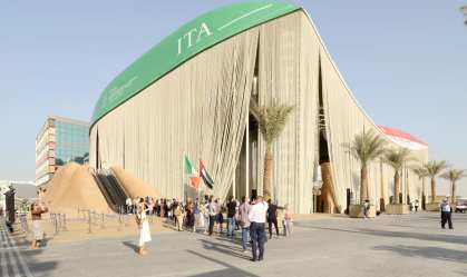 Expo Dubai: Pavilhão ecológico da Itália é feito com cascas de laranja e café