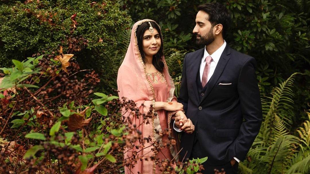 Malala se cassou com Asser em Birmingham, na Inglaterra