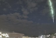 Passagem de meteoro com rara duração risca céu de Santa Catarina