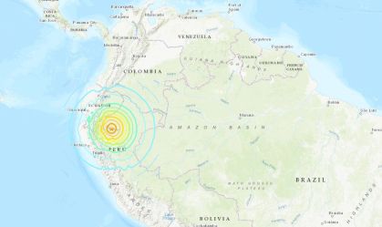 Terremoto de 7,5 graus de magnitude atinge região amazônica no Peru