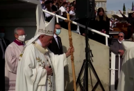 Polícia do Chipre prende homem com faca na entrada de missa do Papa Francisco