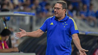 Vanderlei Luxemburgo durante a partida entre Cruzeiro e Brusque, válida pela 35º rodada do Campeonato Brasileiro Serie B, no estádio do Mineirão, em Belo Horizonte