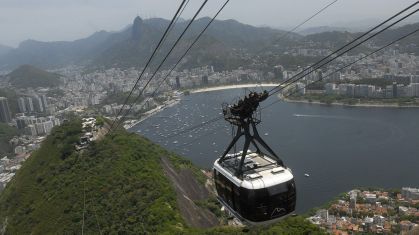 Bondinho do Pão de Açúcar, no Rio de Janeiro