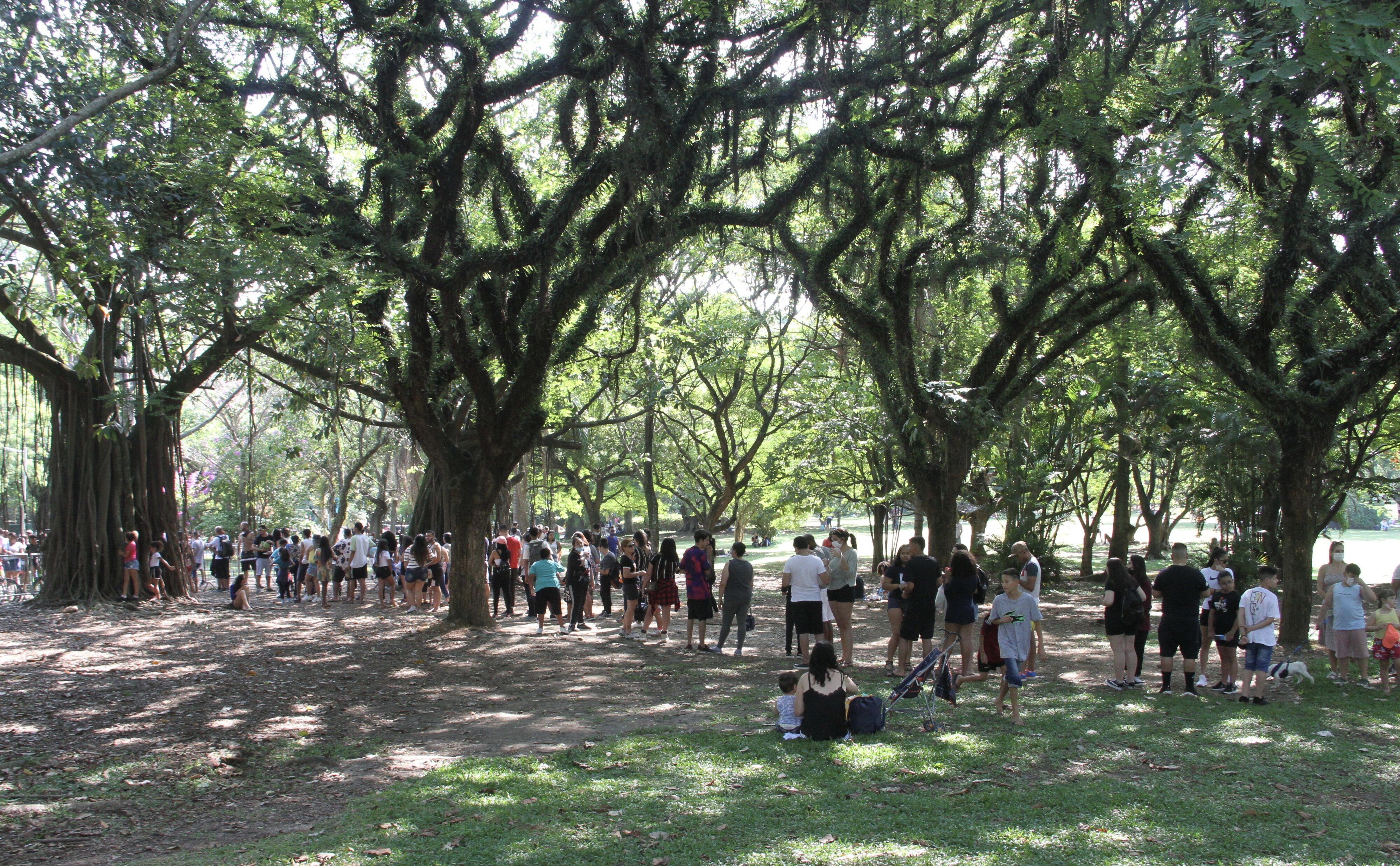 Movimento no Parque do Ibirapuera, na zona sul de São Paulo