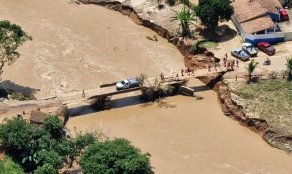 Áreas afetadas por enchente Bahia/Minas