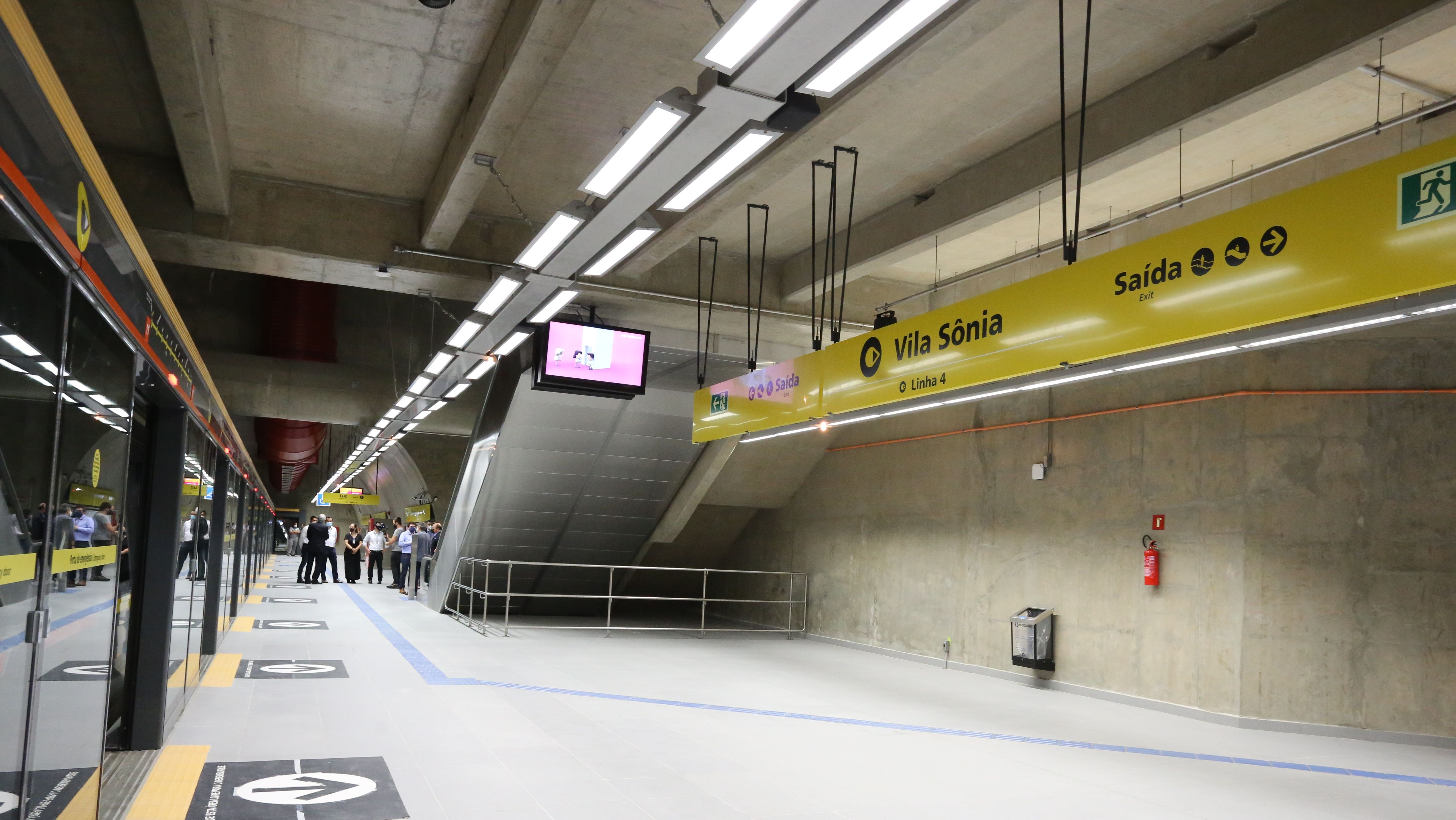 Estação da Vila Sônia Linha 4 - Amarela do Metrô