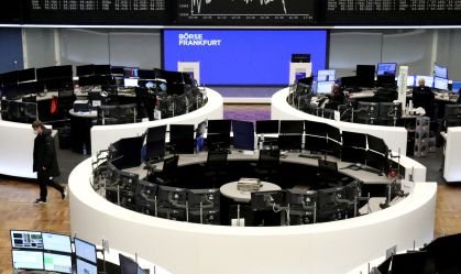 Ações europeias atingem mínima em 2 meses com queda no setor de tecnologia