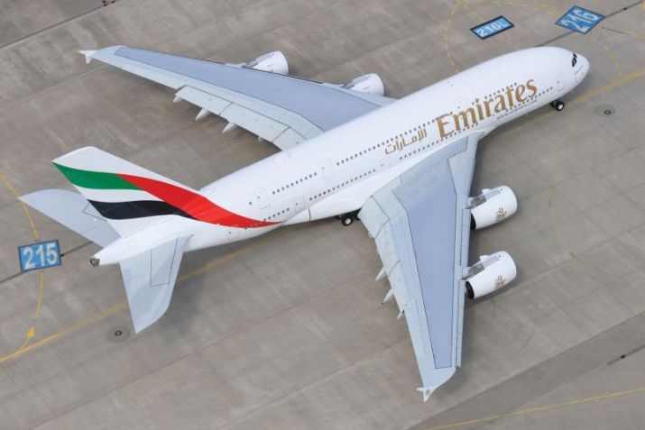 Avião A380, da Airbus, tem dois andares para acomodação de passageiros / Divulgação