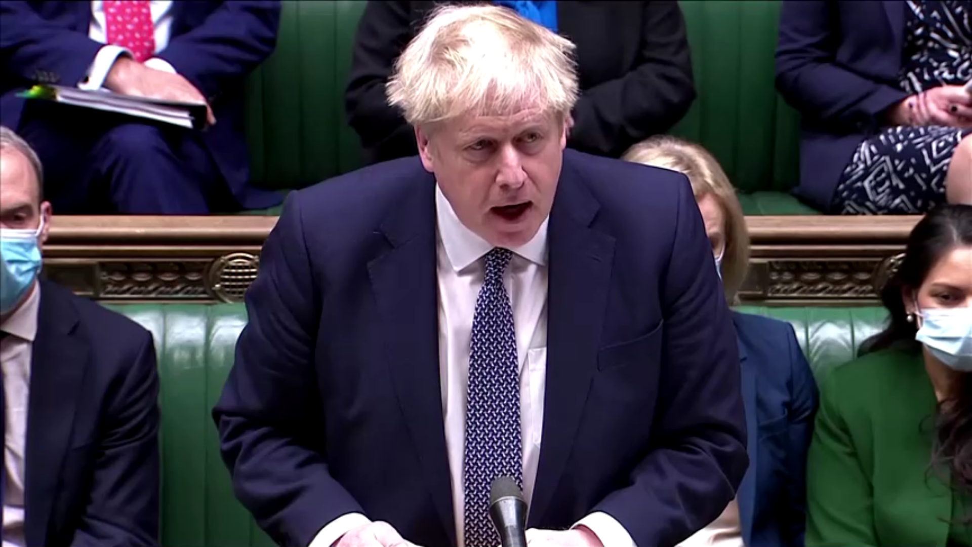 BORIS JOHNSON PARLAMENTO 12 DE JANEIRO
