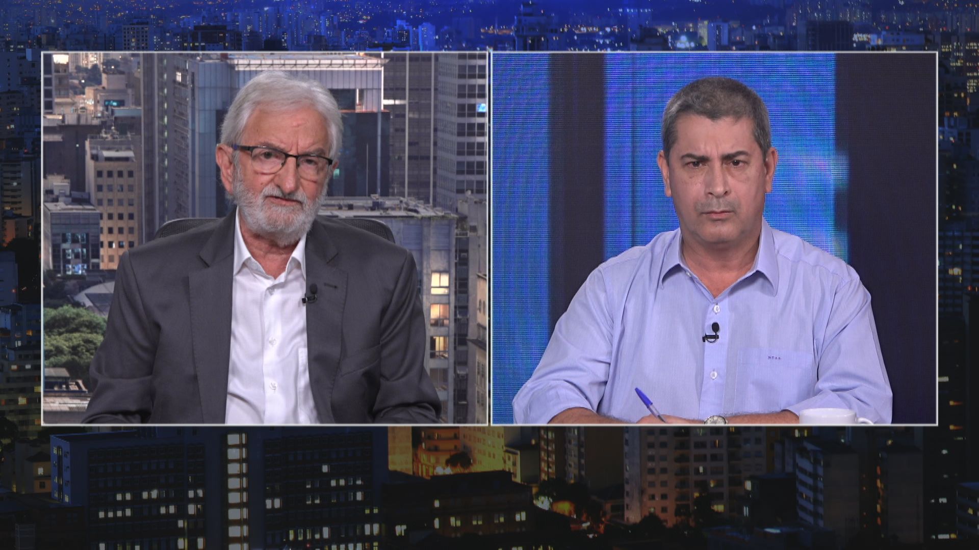 Os deputados federais Ivan Valente (PSOL-SP) e Coronel Tadeu (PSL-SP) participam do programa O Grande Debate