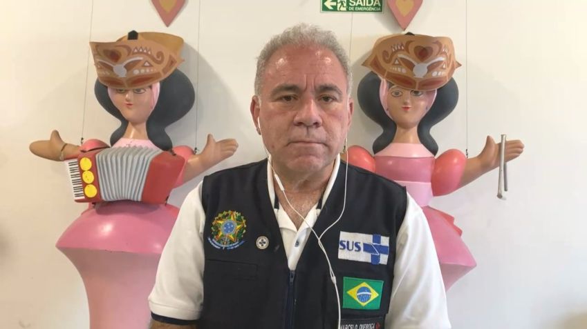 O ministro da Saúde, Marcelo Queiroga, em entrevista à CNN / Reprodução/CNN Brasil (17.jan.2022)
