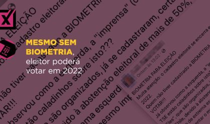 Mesmo sem biometria, eleitor poderá votar em 2022