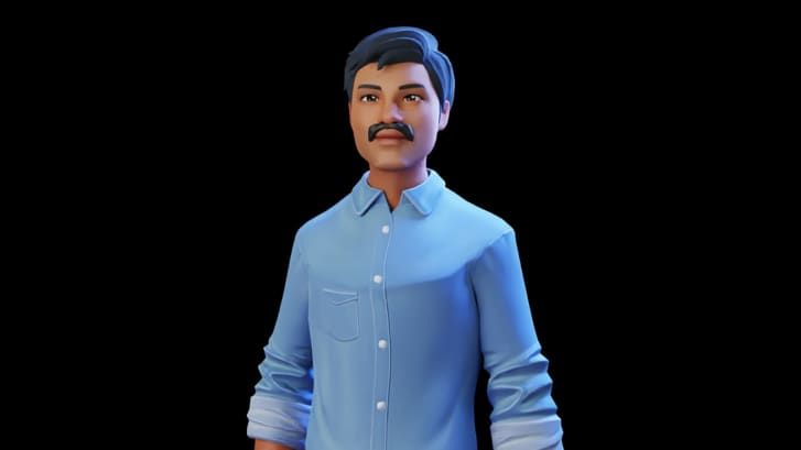 Um avatar do falecido pai da noiva, que morreu no ano passado, estará presente / Courtesy TardiVerse
