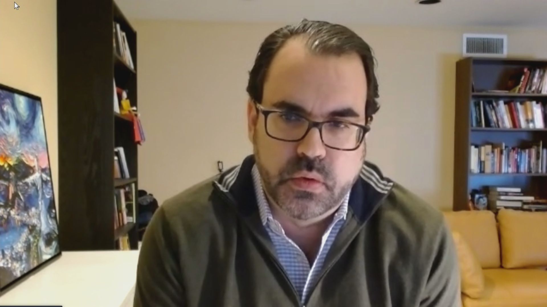 O cientista político Christopher Garman em entrevista à CNN
