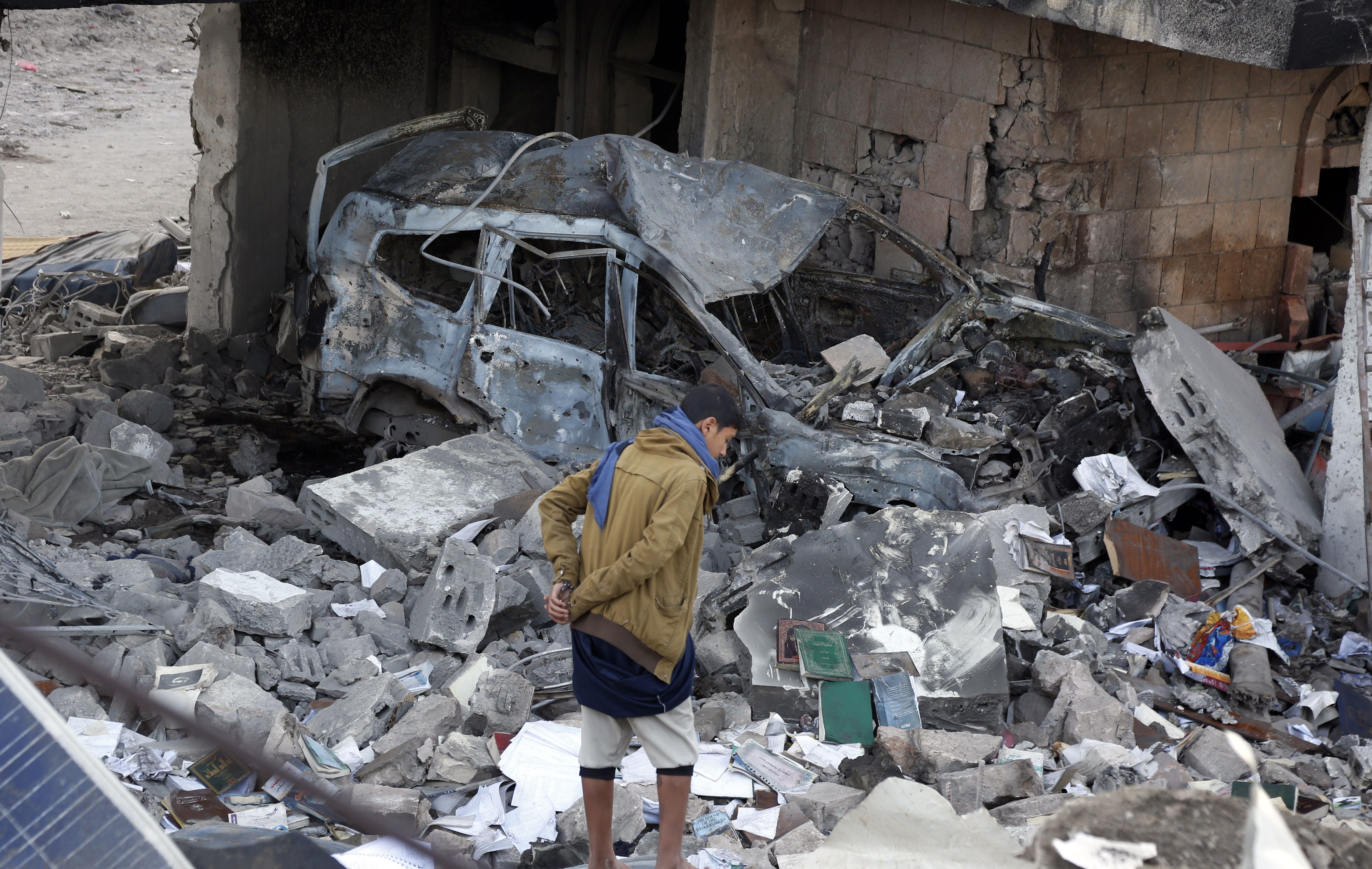 Aerial Attack In Sana'a In Yemen