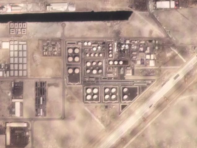 Imagem de satélite mostra resultado do bombardeio em Abu Dhabi / Planet Labs PBC