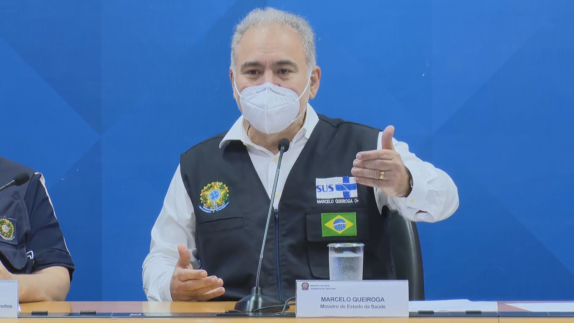 Entrevista coletiva do ministro da Saúde, Marcelo Queiroga