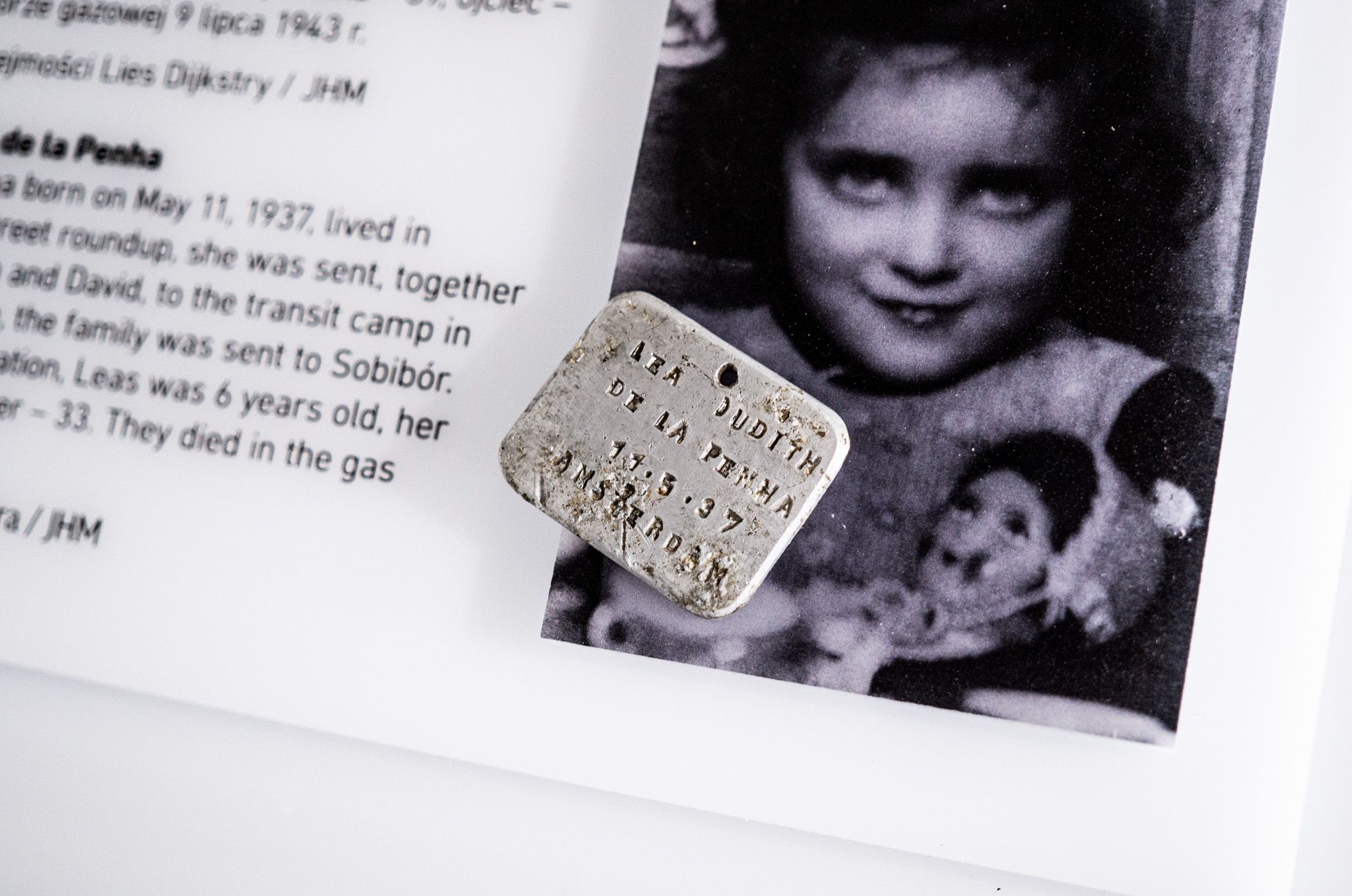 Lea tinha apenas seis anos quando foi deportada e morta em Sobibor / Museu de Majdanek
