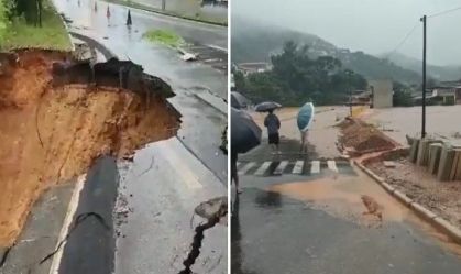 Chuvas em MG: cidades sofrem com desabamentos e interdições de rodovias