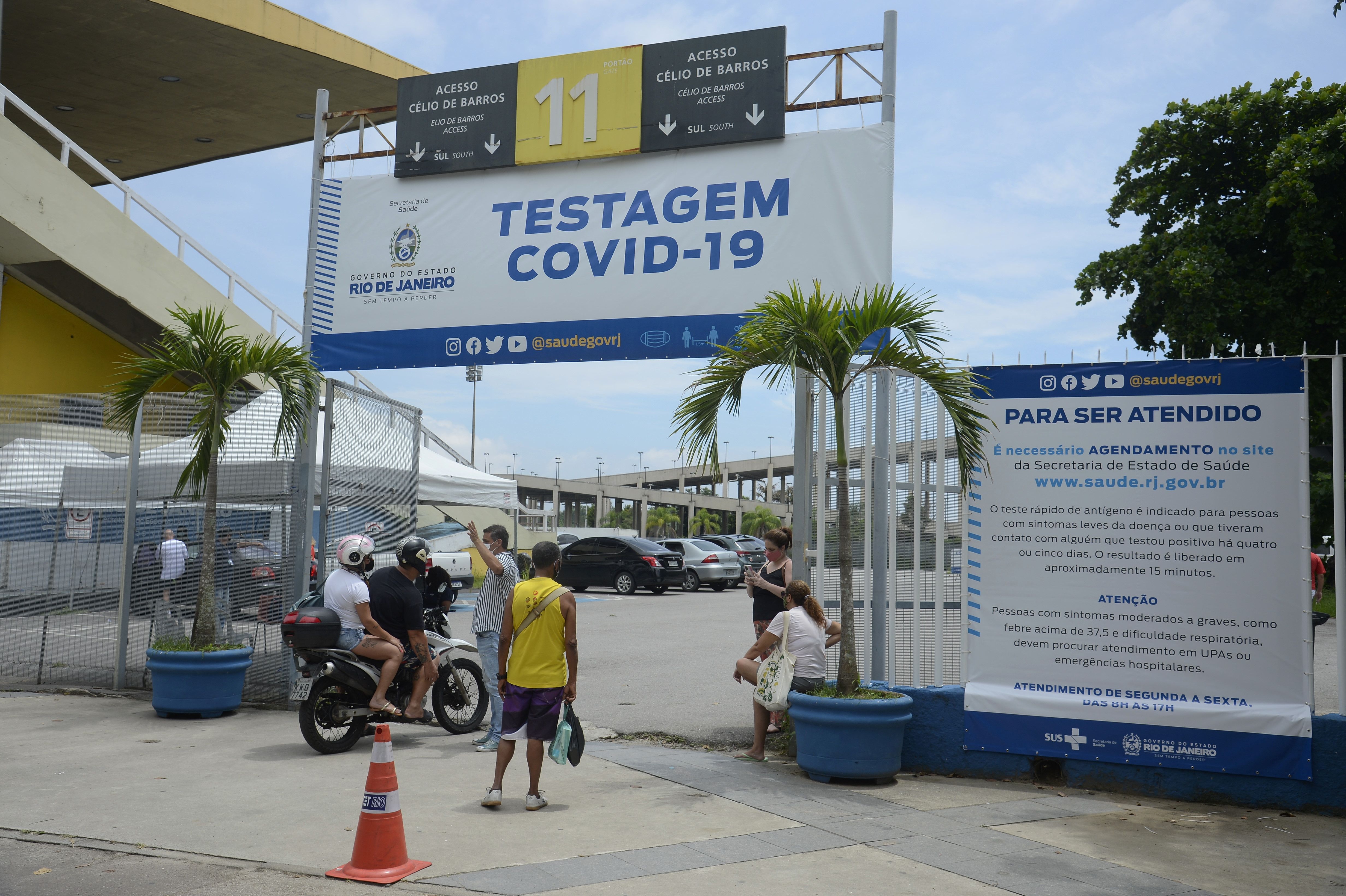 Posto de testagem Covid-19 no Maracanã, zona norte do Rio de Janeiro | teste