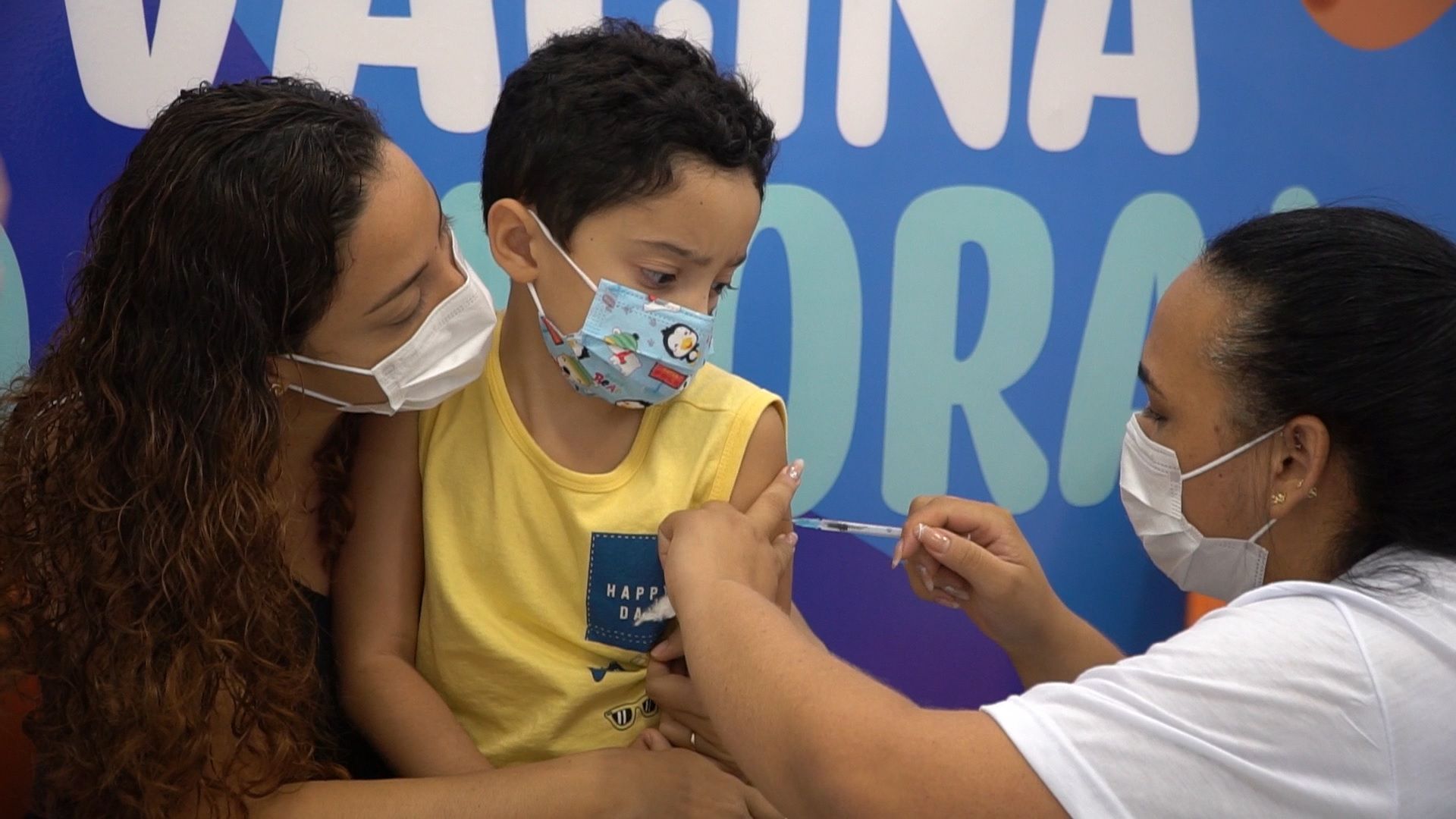 Vacinação de crianças contra a Covid-19