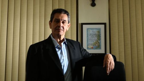Roberto Jefferson, então presidente nacional do PTB, posa durante entrevista em seu escritório no centro do Rio de Janeiro