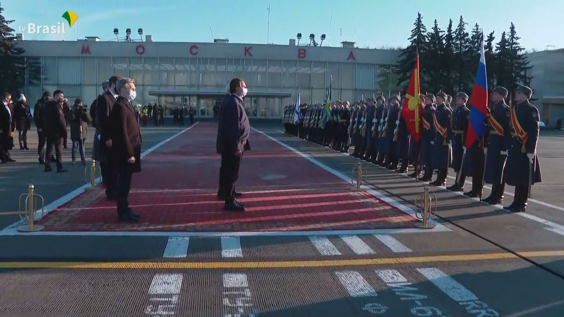 O presidente Jair Bolsonaro (PL) desembarca em Moscou, na Rússia