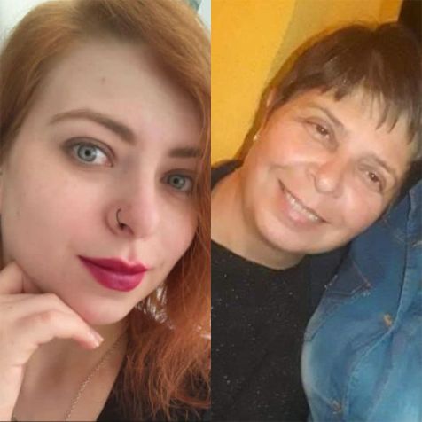 A neta Olga Sorgini e a avó Bernardete Sorgini / Arquivo Pessoal