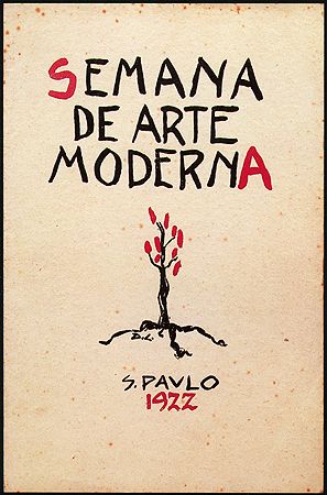 A capa do programa da Semana de Arte Moderna de 22 foi criada pelo artista Di Cavalcanti / Arquivo Mário de Andrade