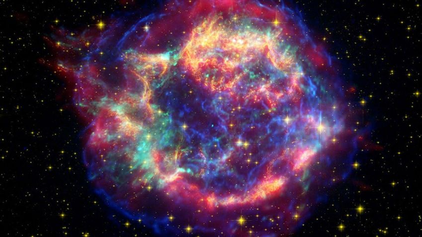 Leituras polarizada de Cassiopeia A / NASA