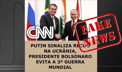 CNN não noticiou que presidente Bolsonaro evitou guerra