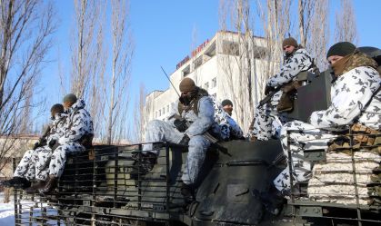 Chernobyl, local do desastre nuclear, é usada como campo de treinamento da Ucrânia