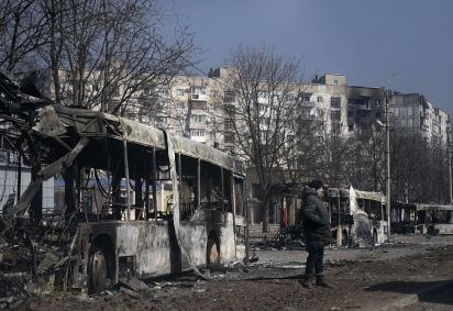 Destruição em Mariupol