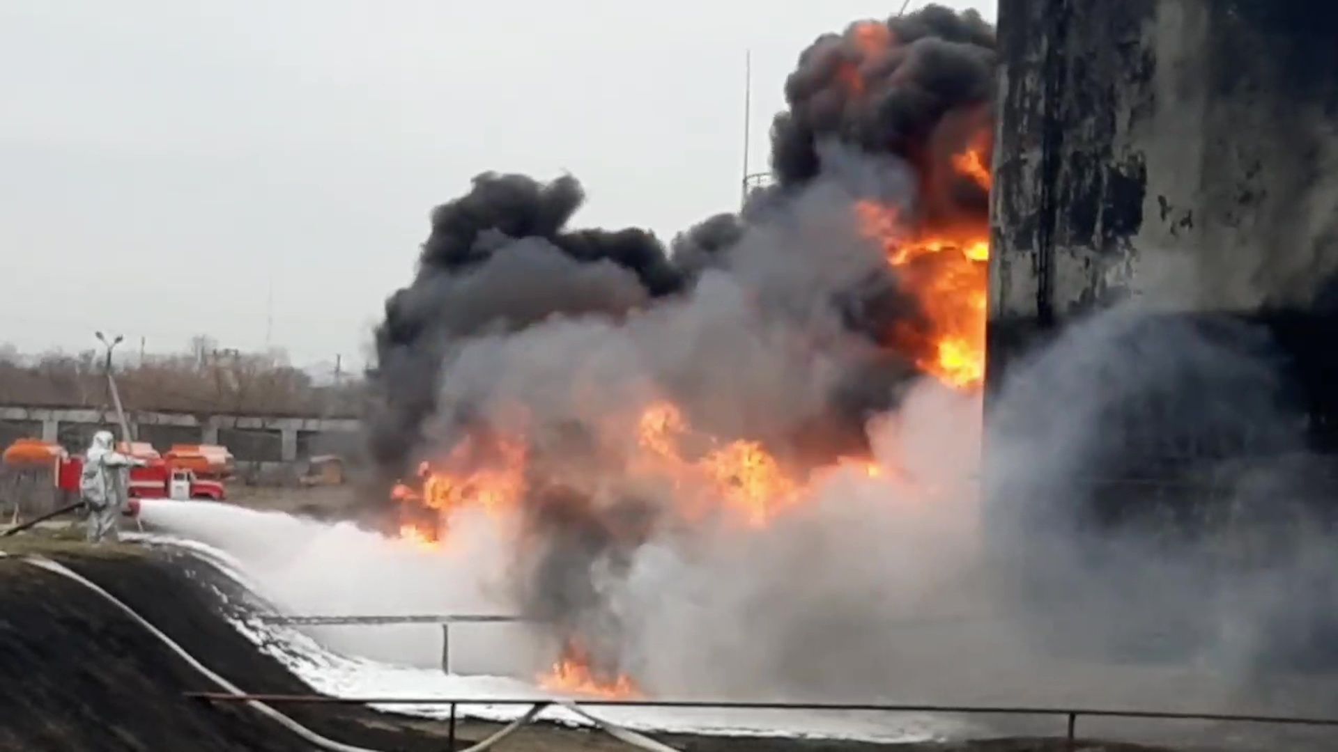 Ukraine strikes fuel depot in Russia's Belgorod, regional governor says