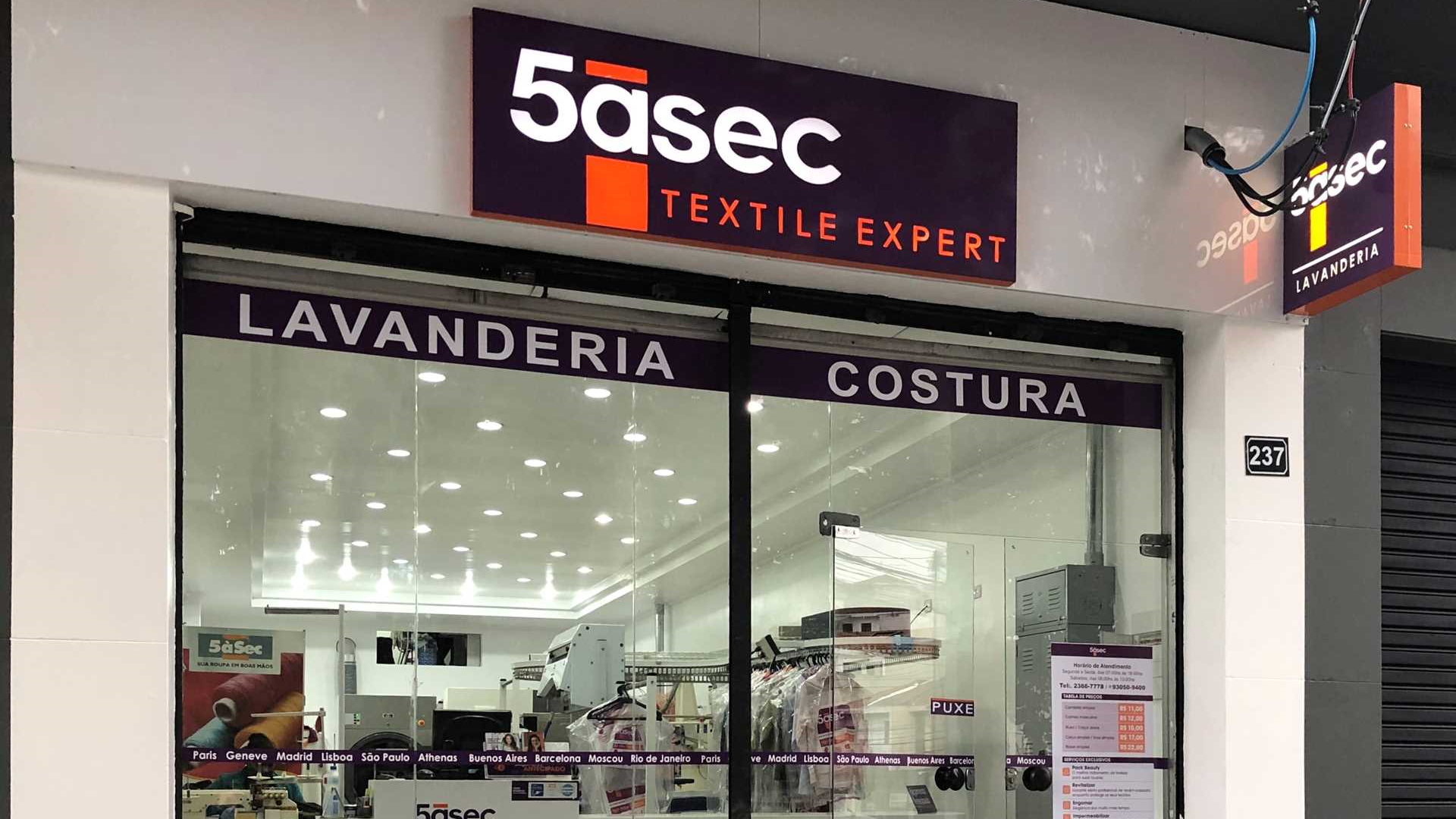 5 a sec, 5asec, lavanderias